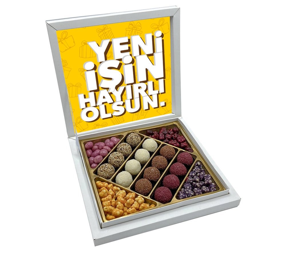 Yeni İş Tasarımlı Sunum Kutulu Truf Çikolata & Draje