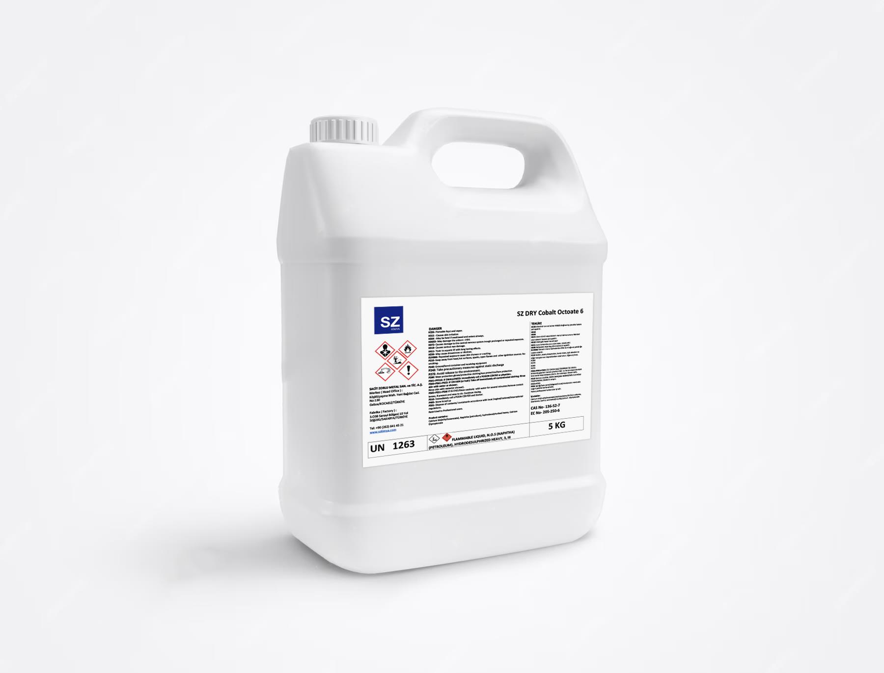 Kobalt Oktoat %6 - 5 Kg Boya Kurutucuları Sz Kimya