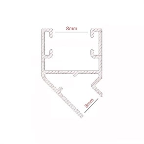 Alüminyum Cam Balkon Fitili - 135 DERECE( 8 mm ) KIL FİTİLLİ