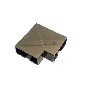 Kare Dirsek Yatay 25*60 Cam Kanallı 90 Derece 