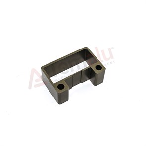 Kare Duvar Flanşı Dıştan Vidalı Ortadan Cam Kanallı 