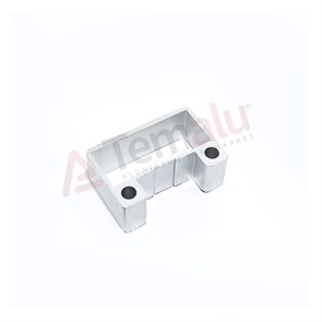 Kare Duvar Flanşı Dıştan Vidalı Ortadan Cam Kanallı 