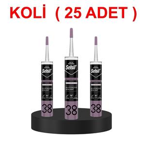 Selsil Silikonize Mastik Kartuş 500Gr - Koli Silikon Mastik SELSİL