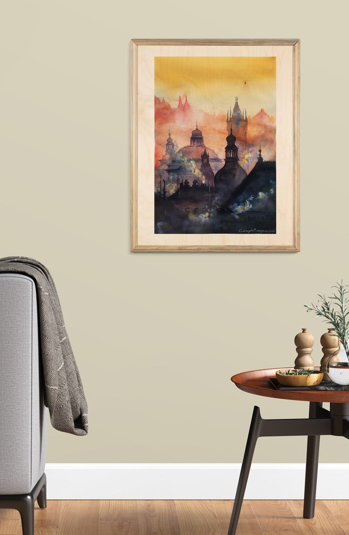 Cüneyt Şenyavaş Prag 1 Ahşap Tablo