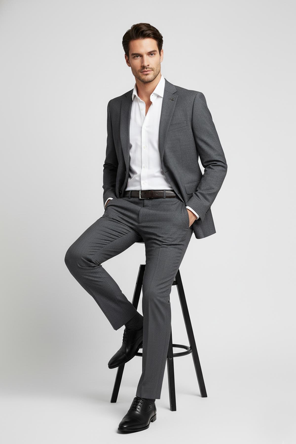 Siyah Deri Klasik Erkek Ayakkabı