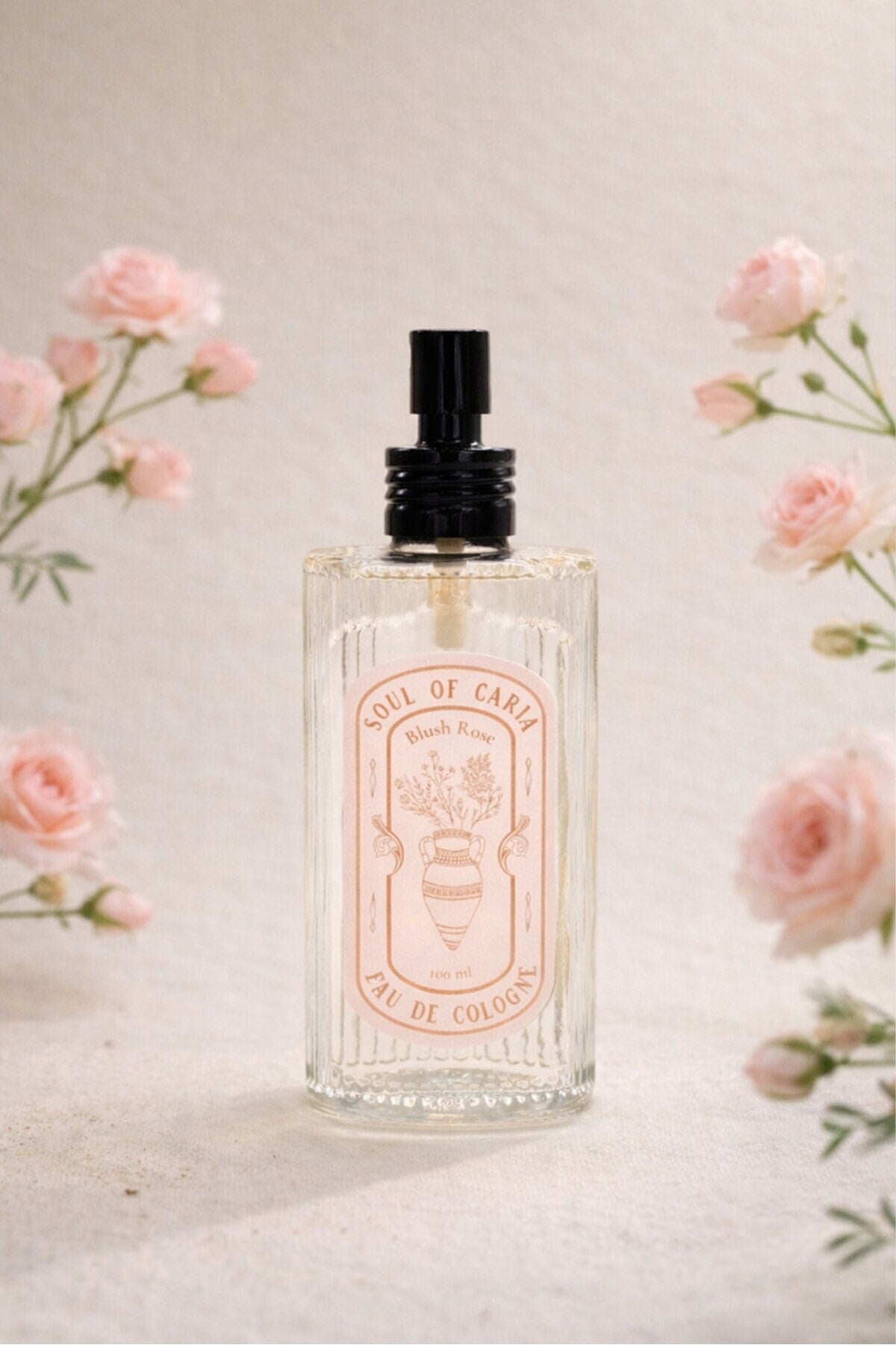 SOUL OF CARIA EAU DE COLOGNE PEMBE GÜL KOLONYASI FISFIS 100 ML