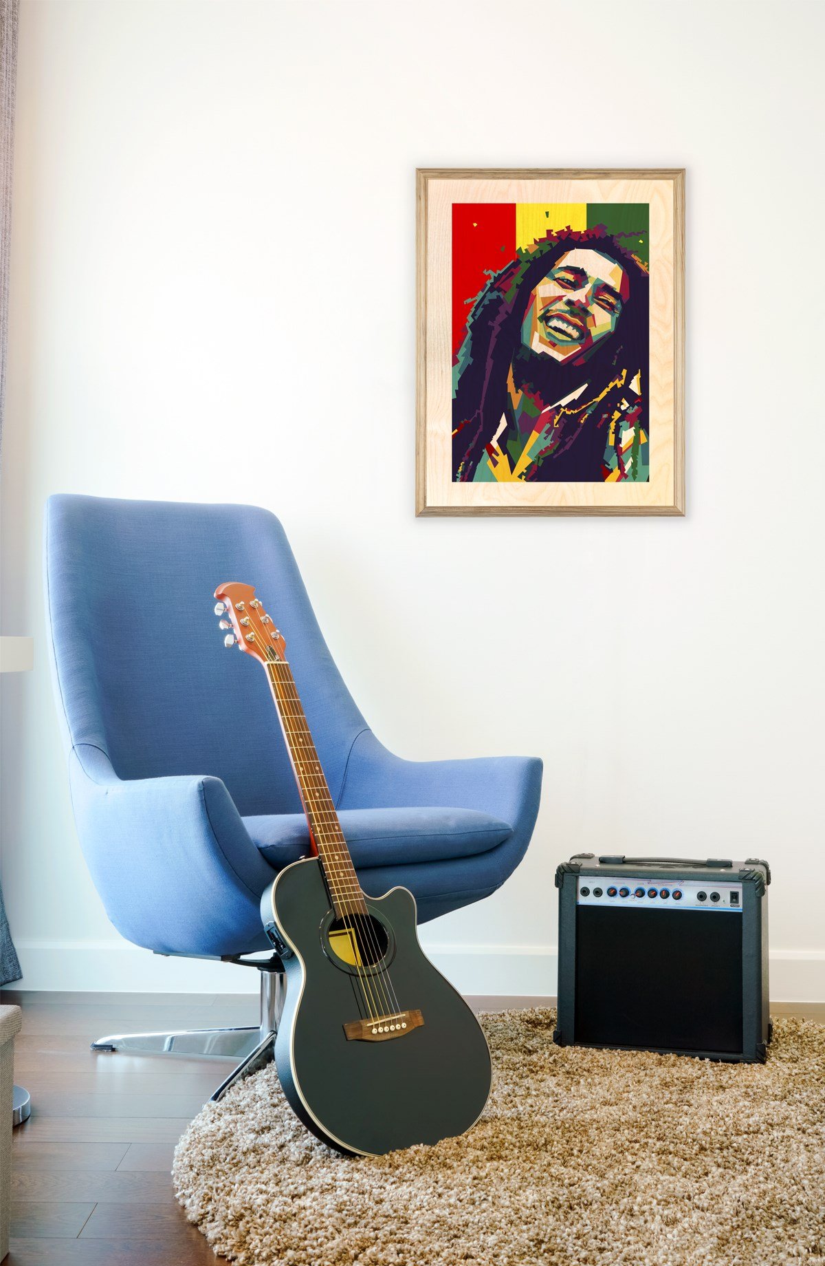 Bob Marley Wooden Table