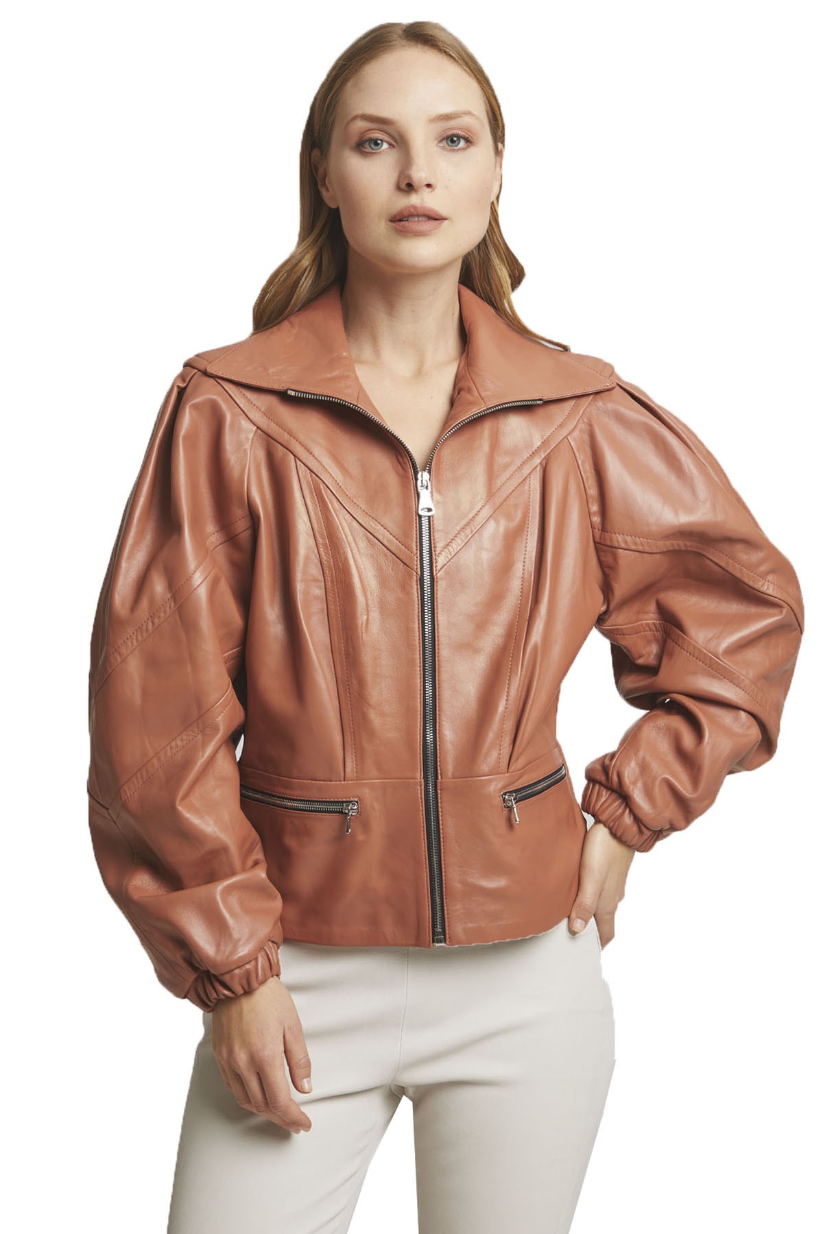 Carrie Kadın Deri Mont