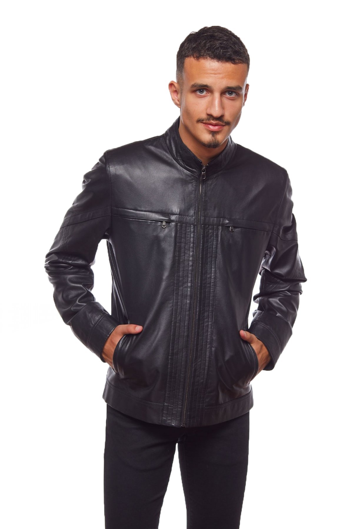 Darrell Erkek Deri Mont