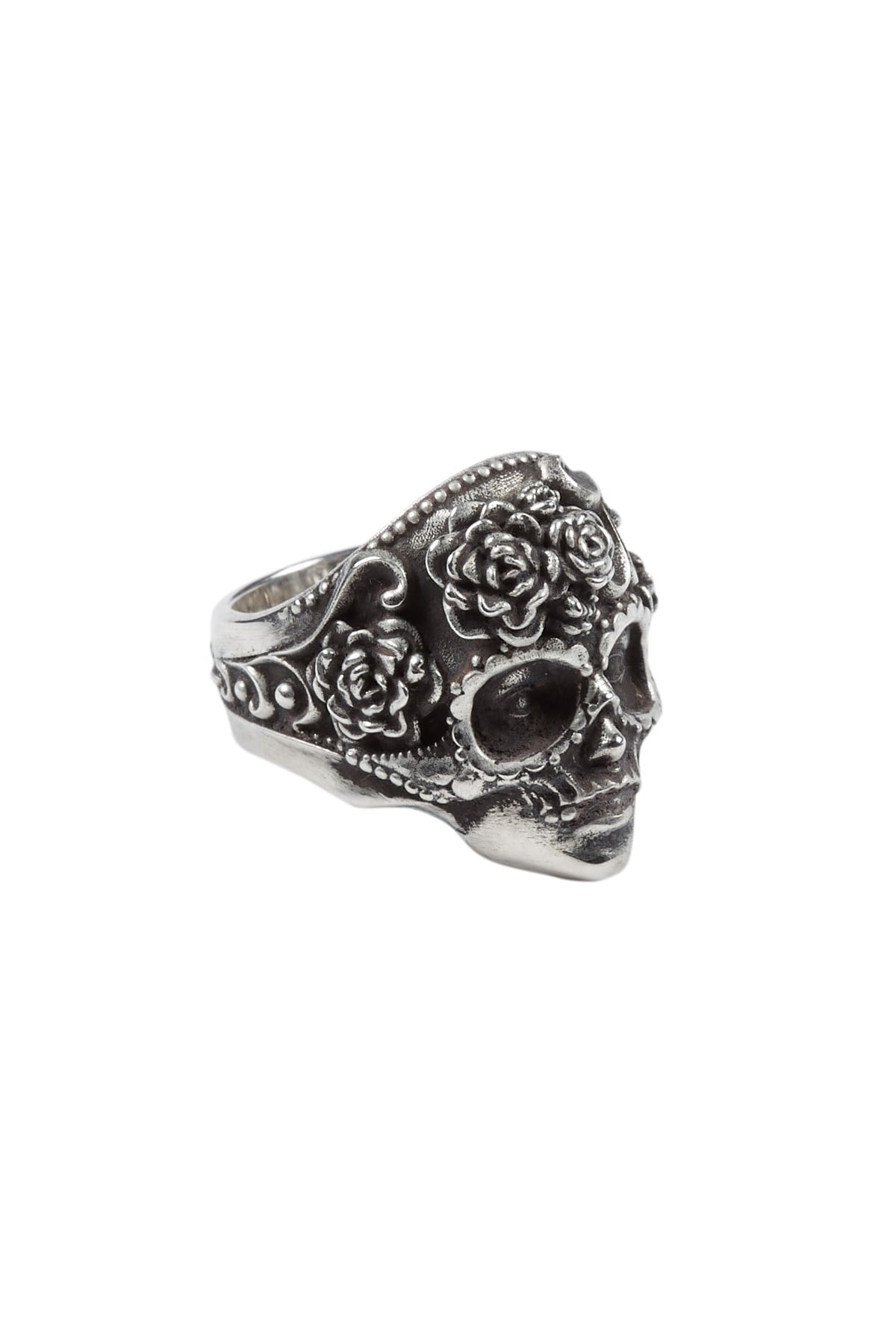DEATH MASK MODEL TASARIM 925 AYAR GÜMÜŞ YÜZÜK