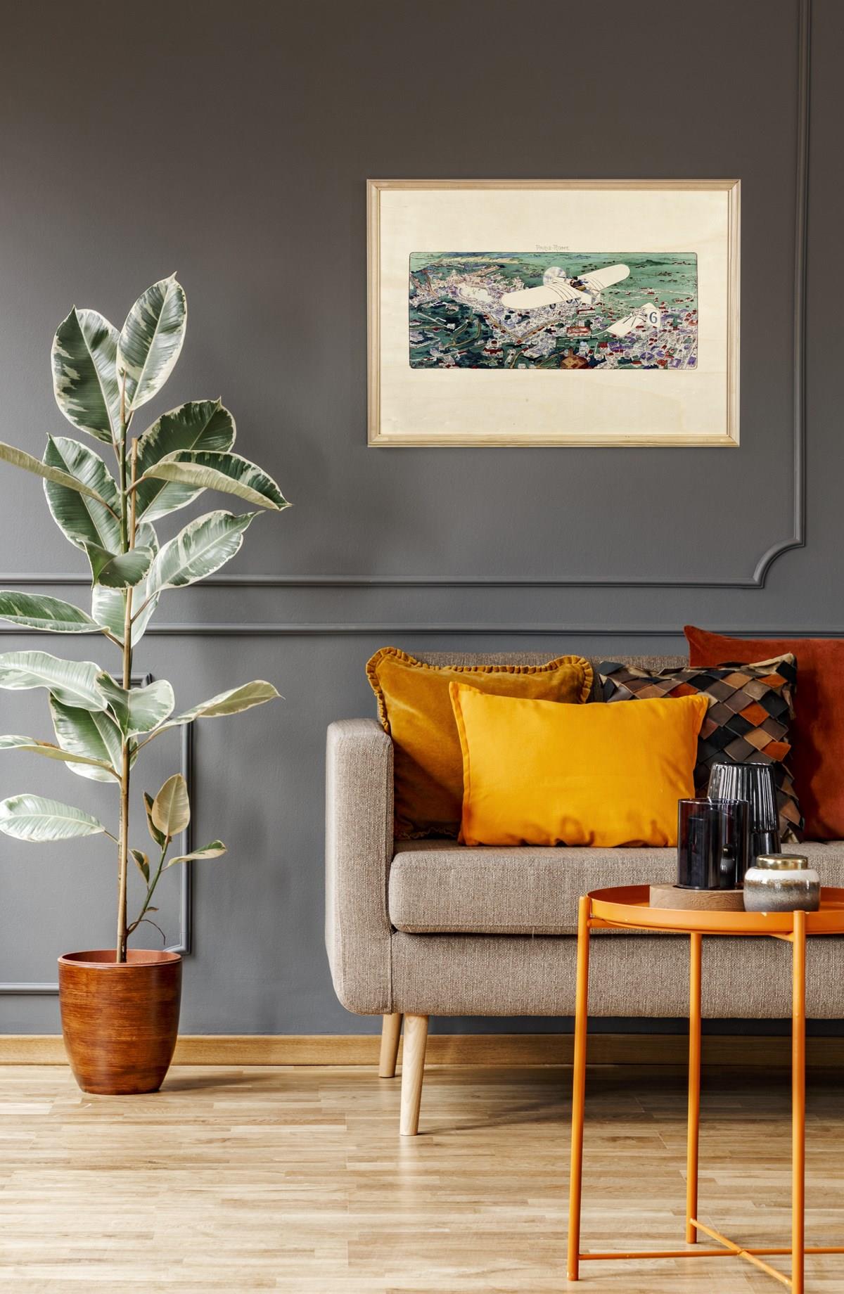 FLY_TO_PARIS Wooden Table