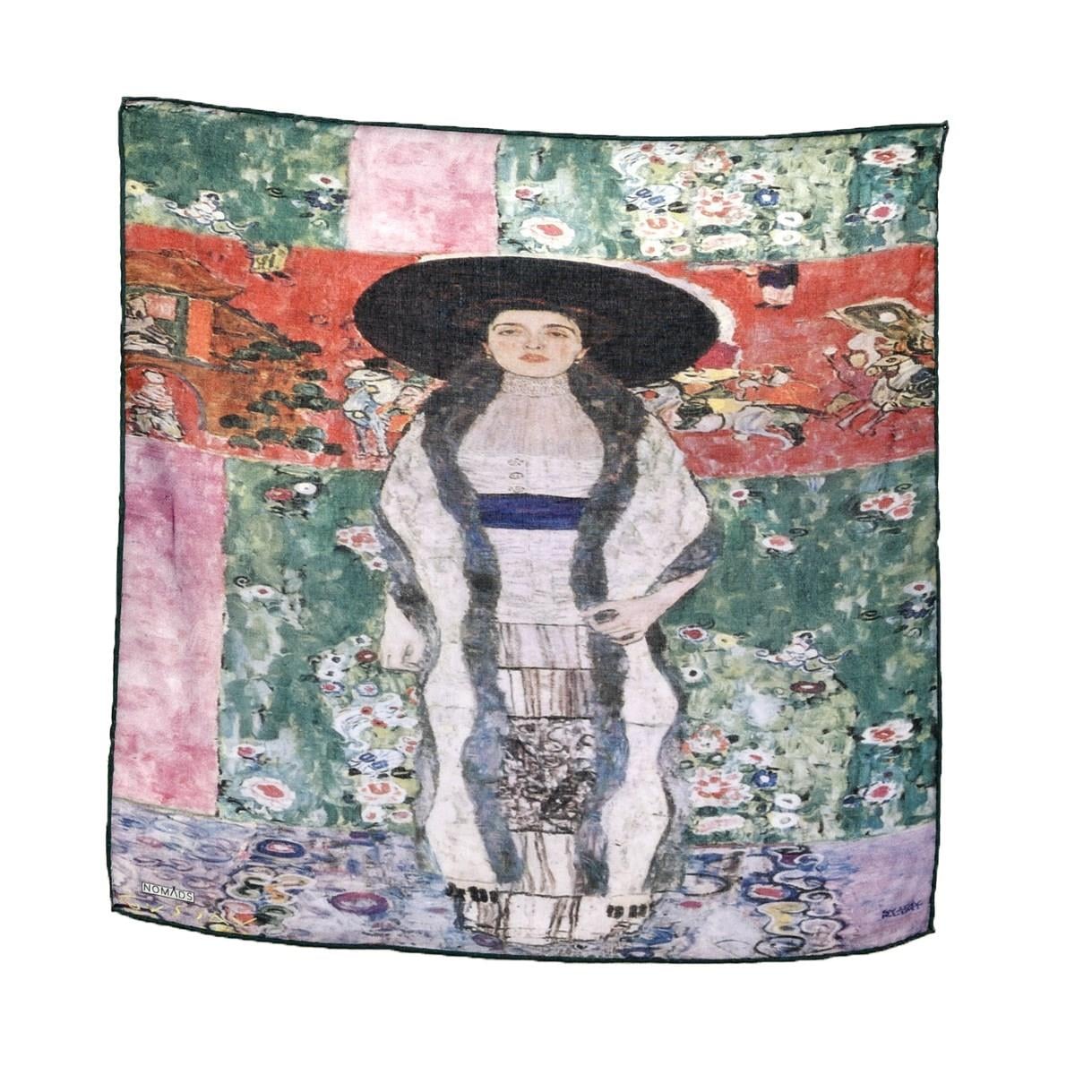 Gustav Klimt Adele Bloch Bauer Desenli Renkli Çok Fonksiyonlu Renkli Kare 45x45 Bandana