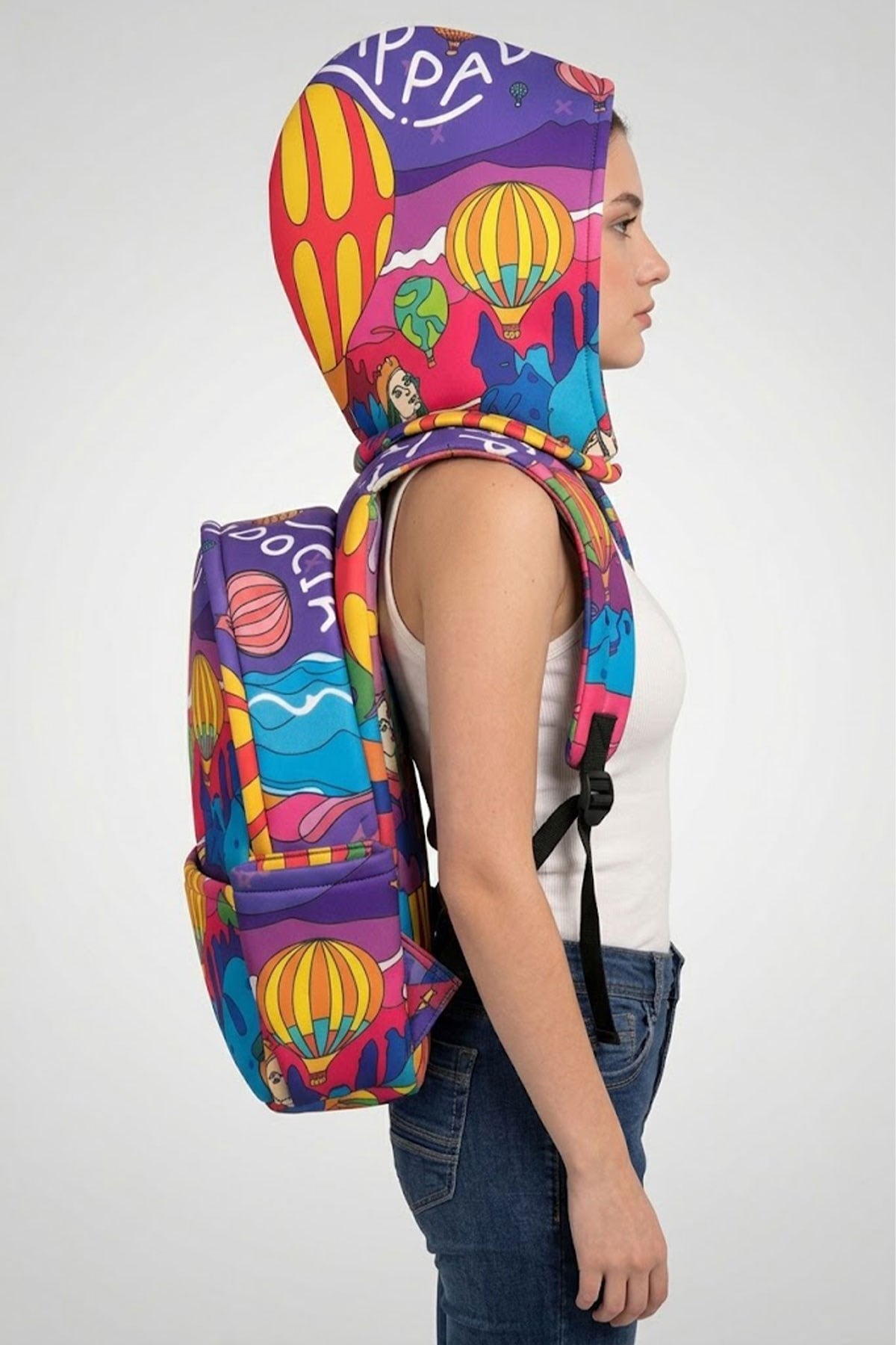Ikigai City Series Cappadocia Hooded Large Backpack