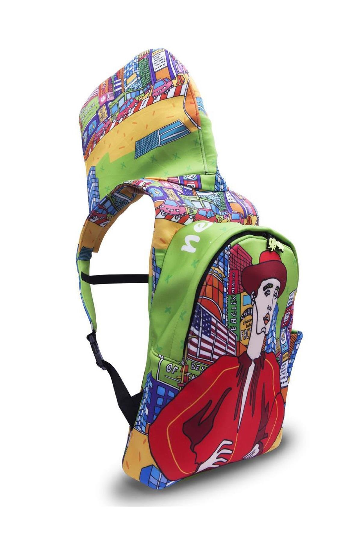 Ikigai City Series New York Hooded Large Backpack