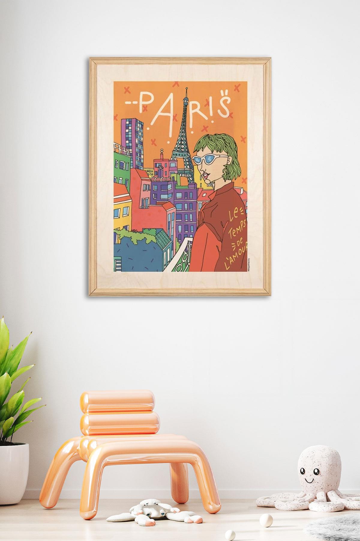 Ikıgaı_Paris Woman Wooden Table