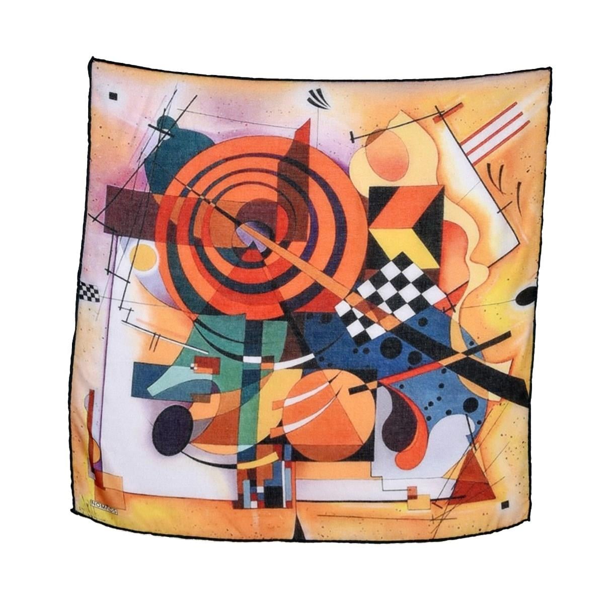 Kandinsky Composition II Desenli Renkli Çok Fonksiyonlu Renkli Kare 45x45 Bandana