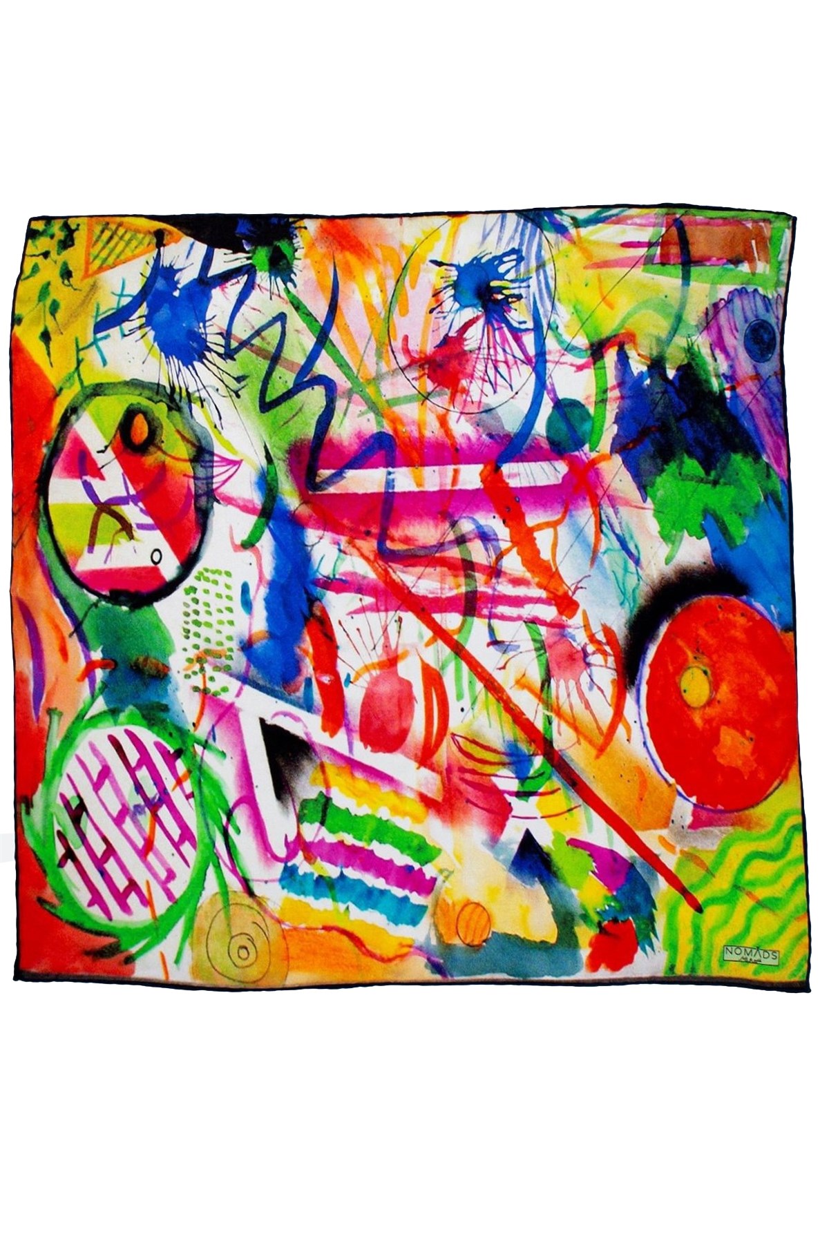 Kindinsky Watercolor Paintings İpek Bandana