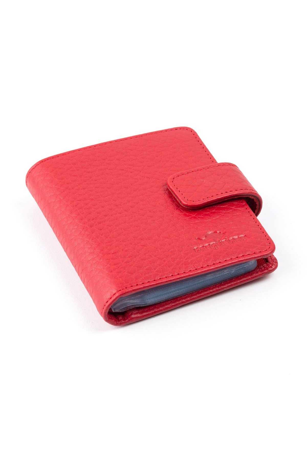 Red Transparent Leather Card Holder