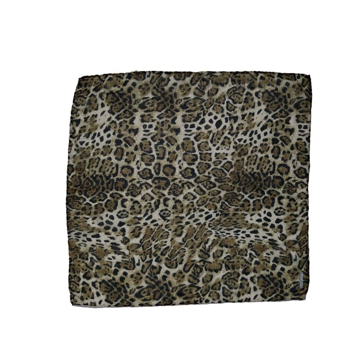 Leopar Desenli Renkli Çok Fonksiyonlu Renkli Kare 45x45 Bandana