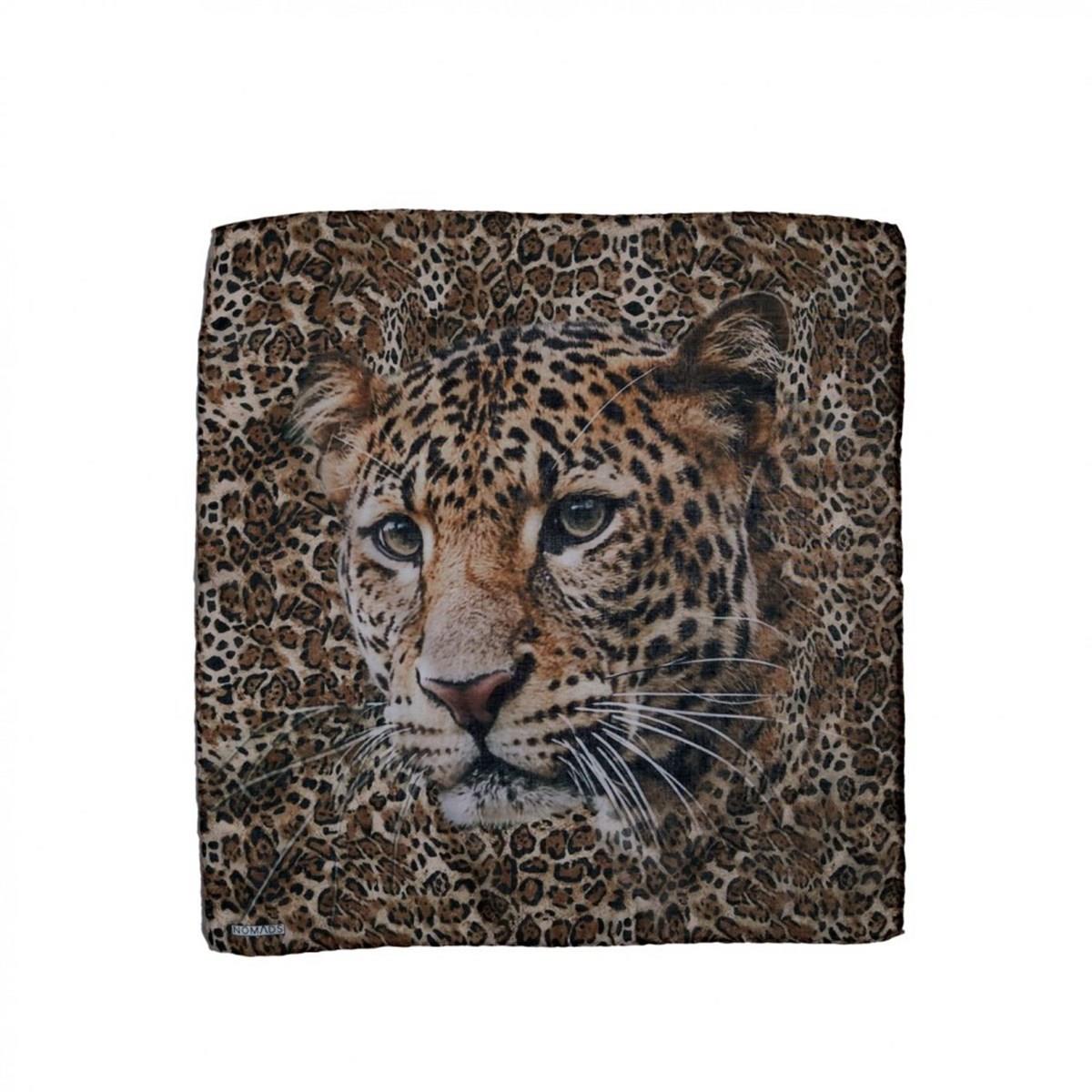 Leopar Desenli Renkli Çok Fonksiyonlu Renkli Kare 45x45 Bandana