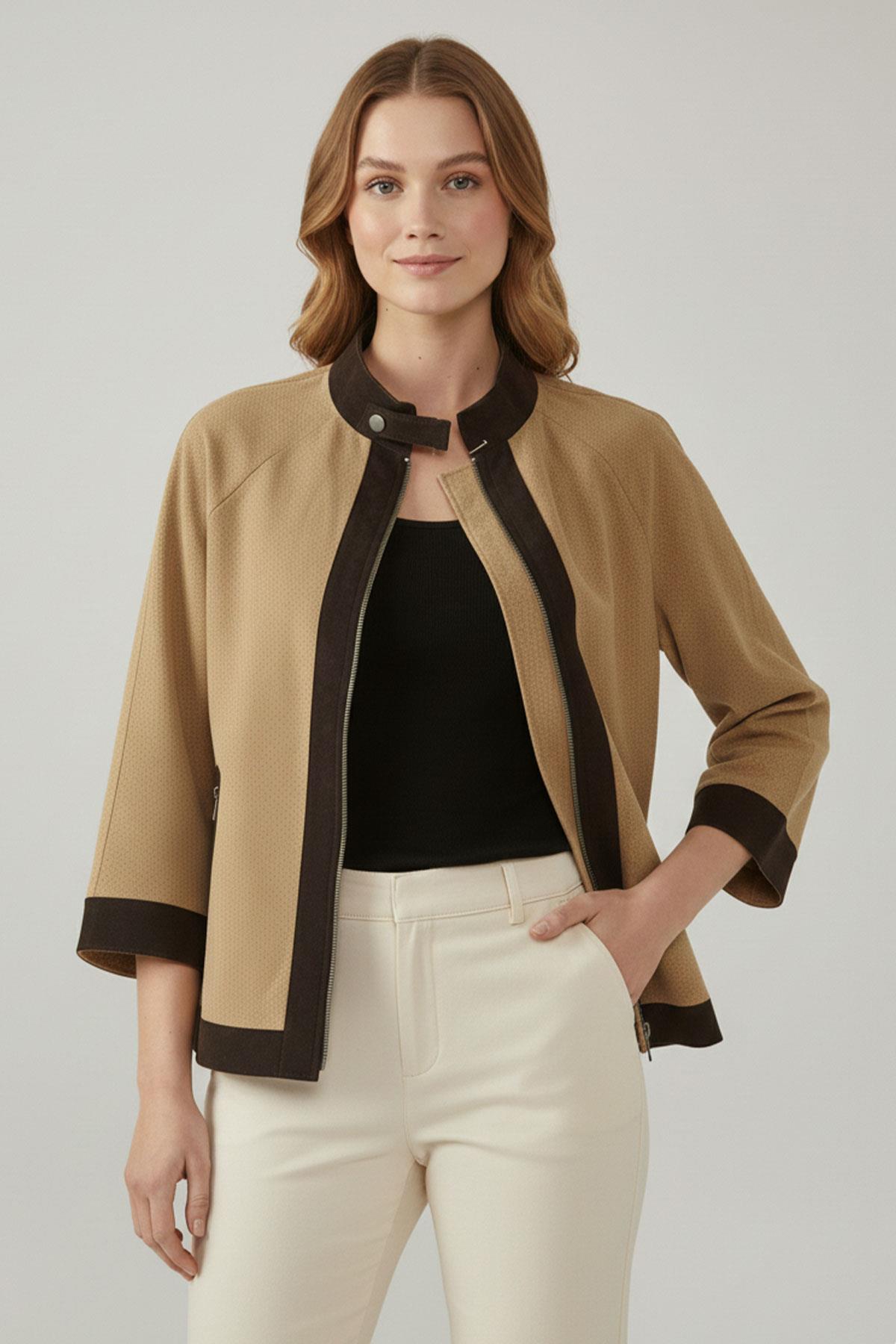 Margaret Kahve Kadın Hakiki Süet Ceket