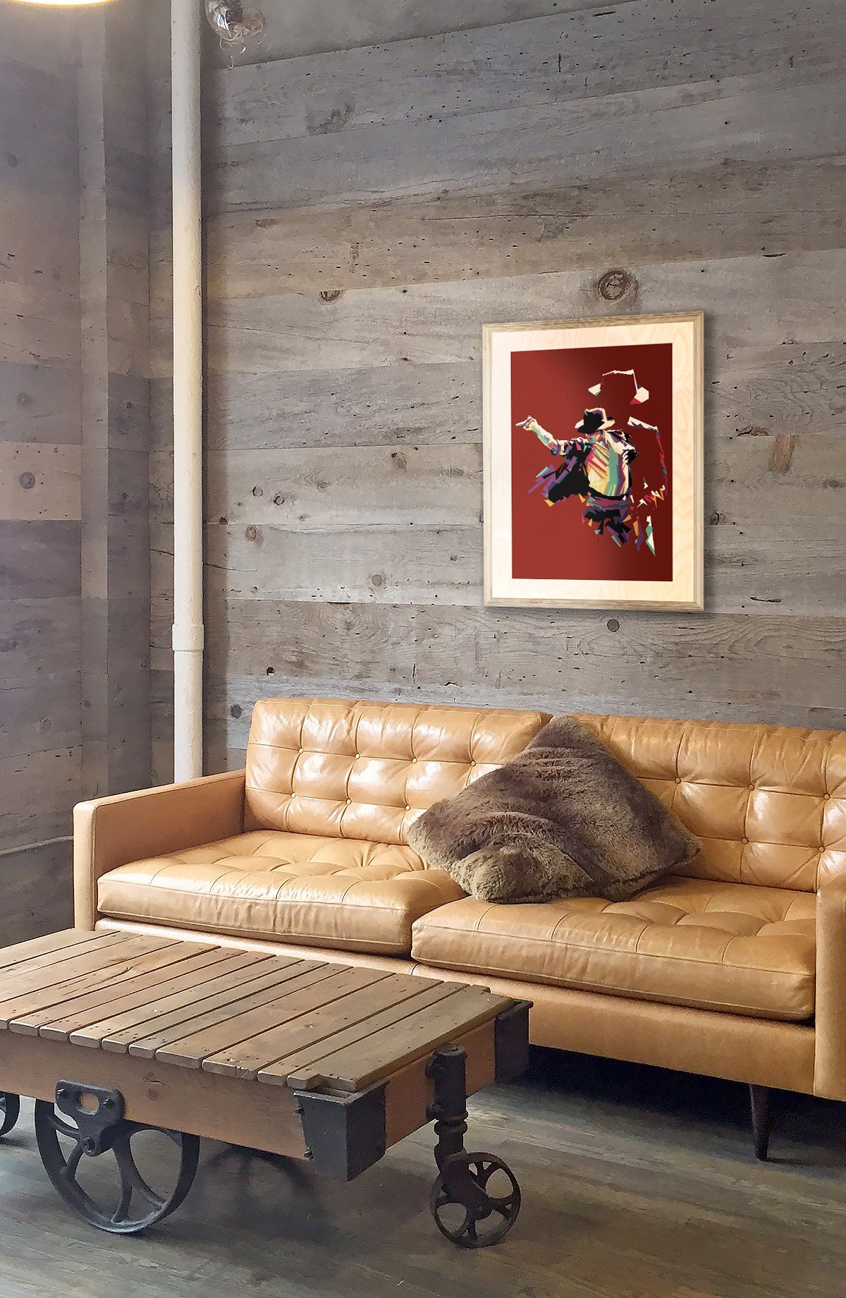 Mıchael Jackson 2 Wooden Table