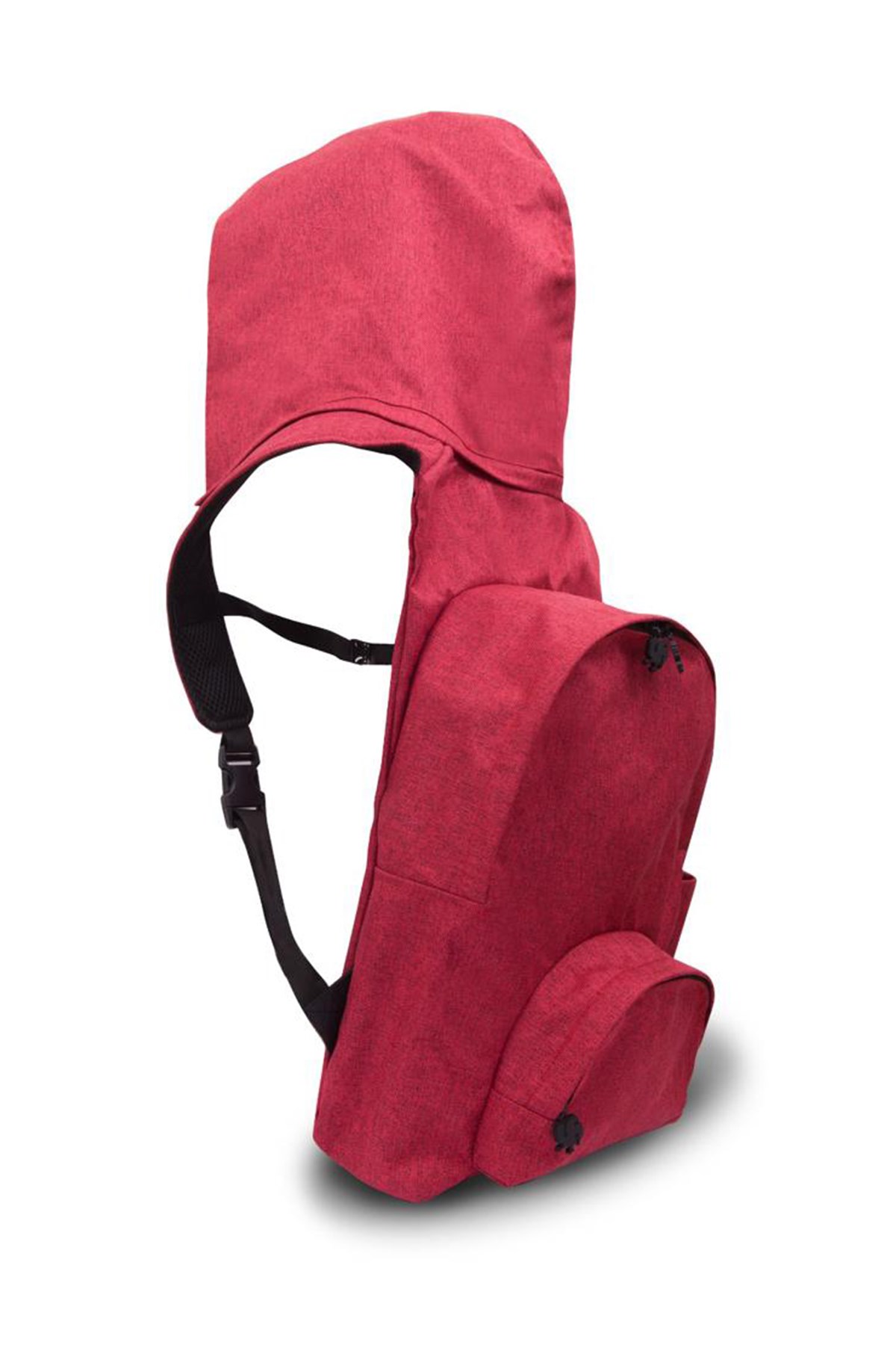 Morikukko Burnt Red Hooded Backpack