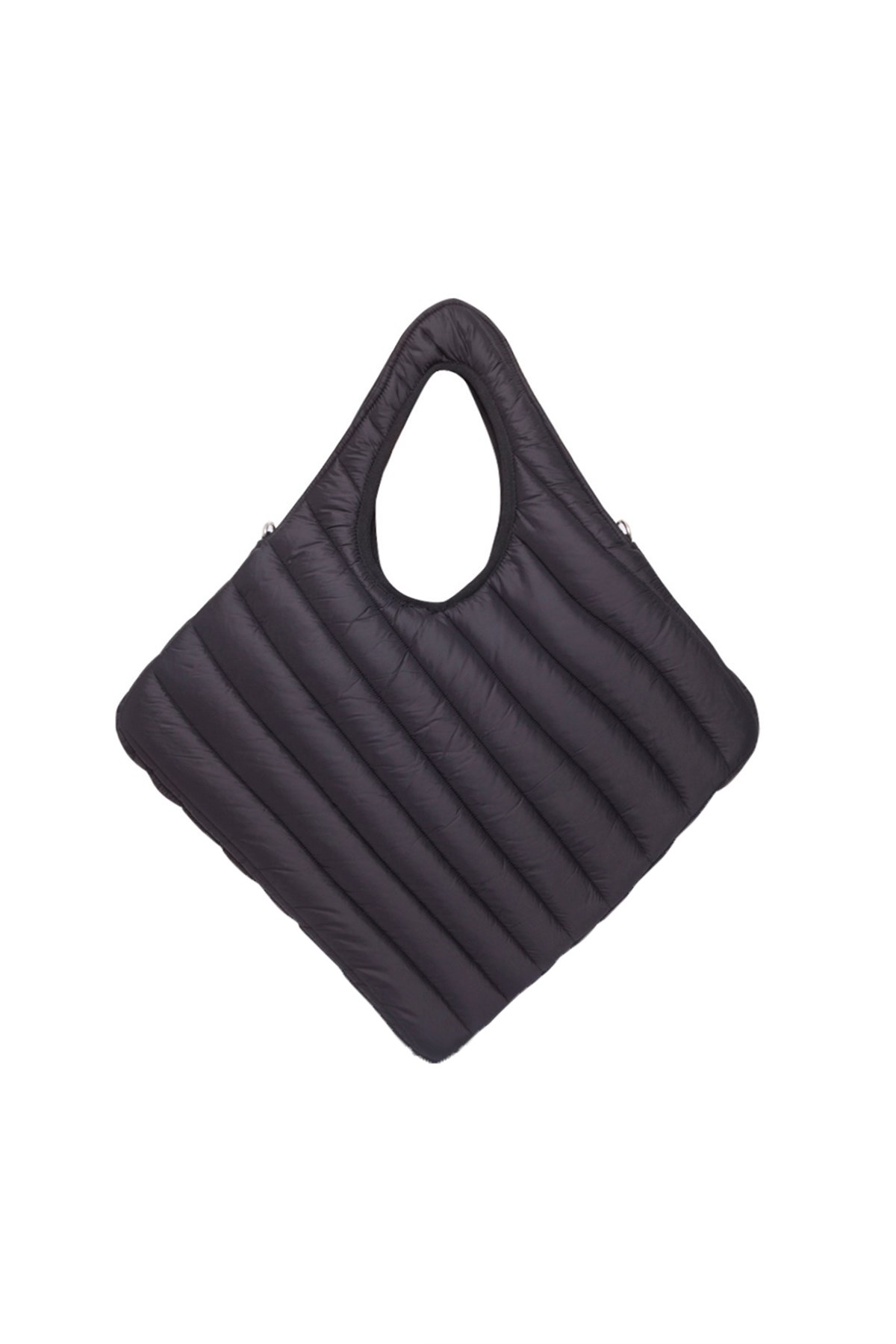 Morikukko Puf Siyah Omuz Çantası