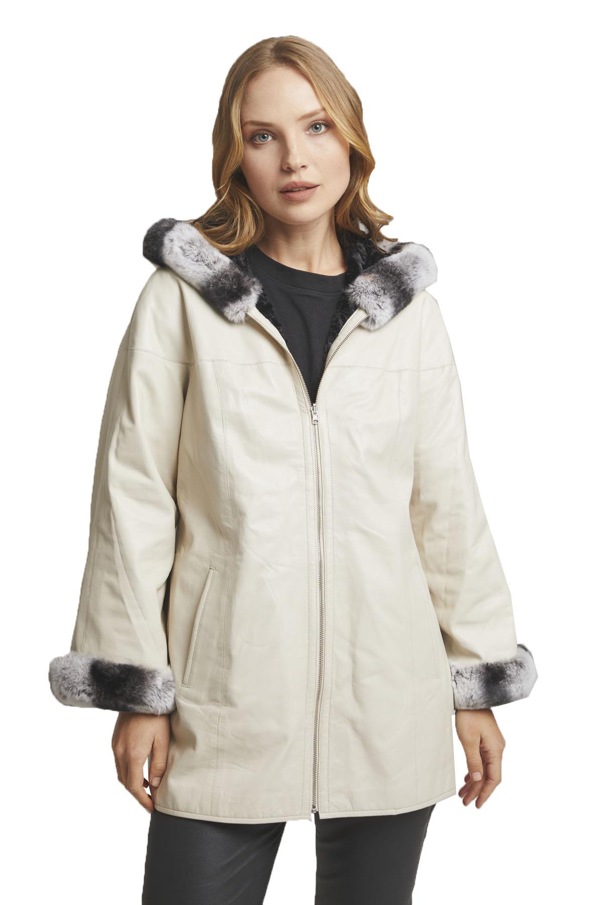 Black Perla Women's Leather Coat