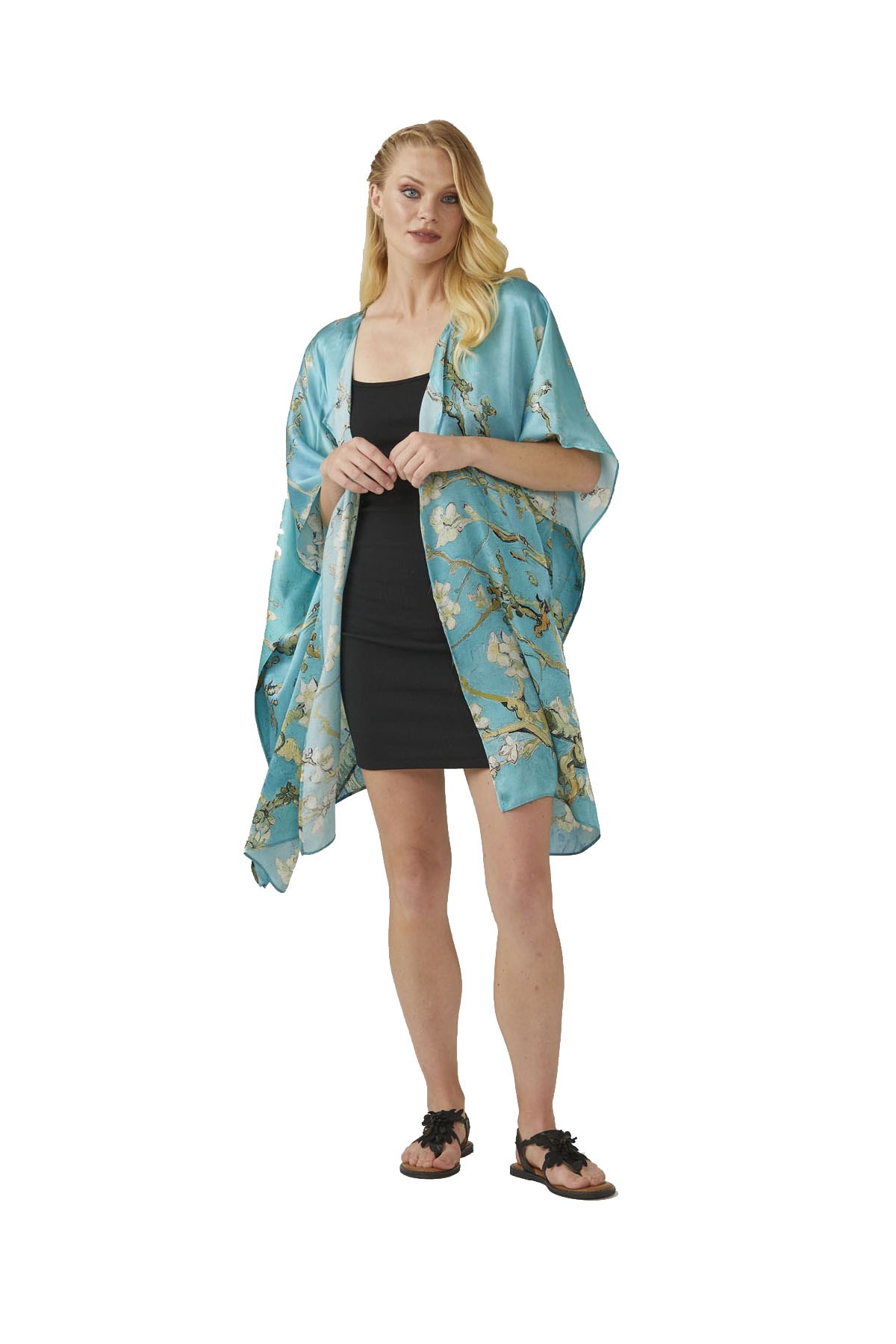 VAN GOGH ALMOND BLOSSOMS İPEK KİMONO