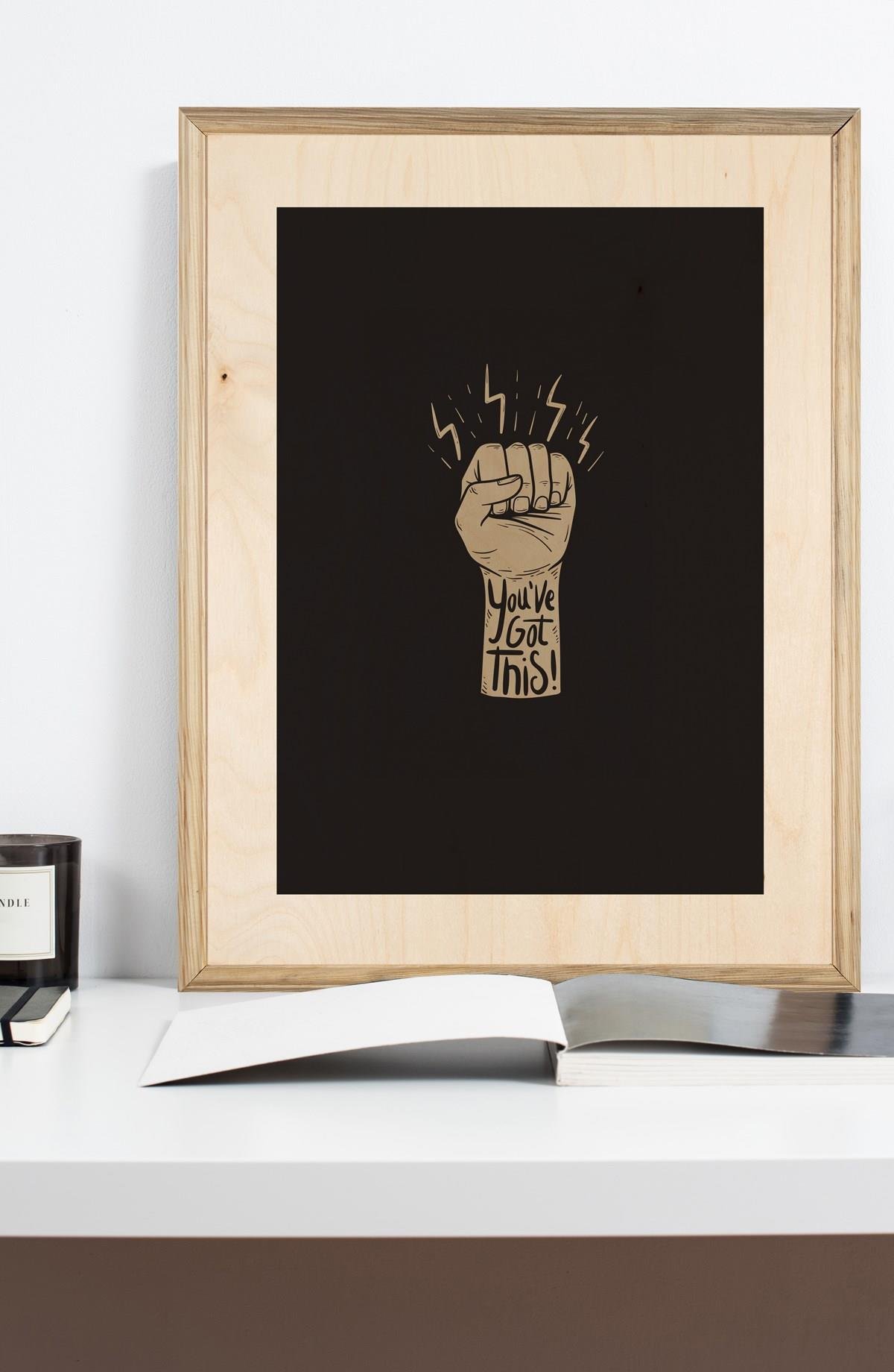 YOU GOT THIS Wooden Table