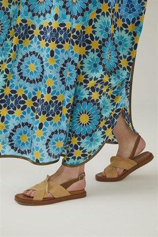 Sahra Deri Kadın Sandalet