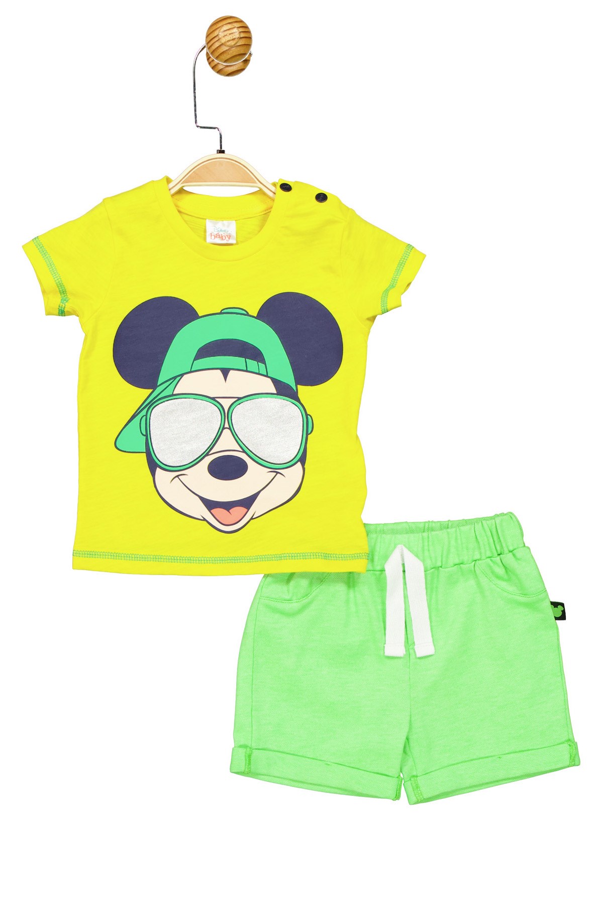 DISNEY LİSANSLI MICKEY ERKEK BEBEK ŞORT TAKIM