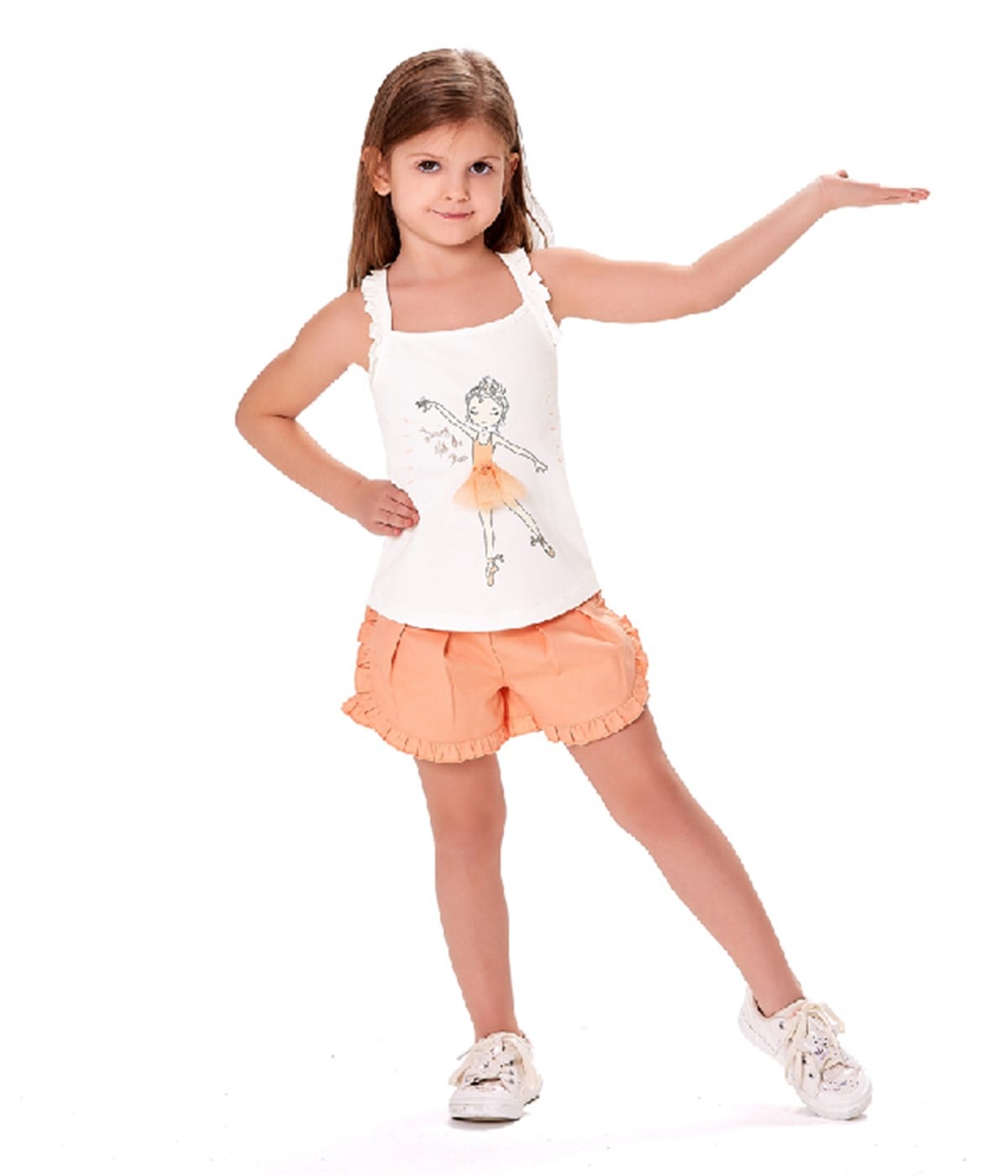 FIRFIRLI KIZ ŞORT TAKIM