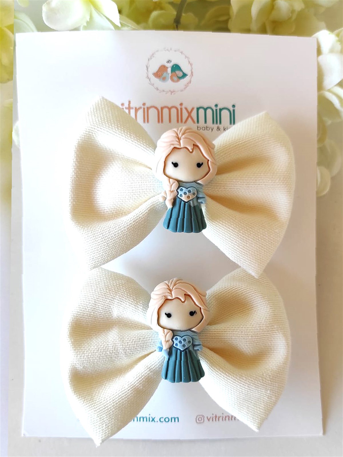 2'li Elsa  Figürlü Toka