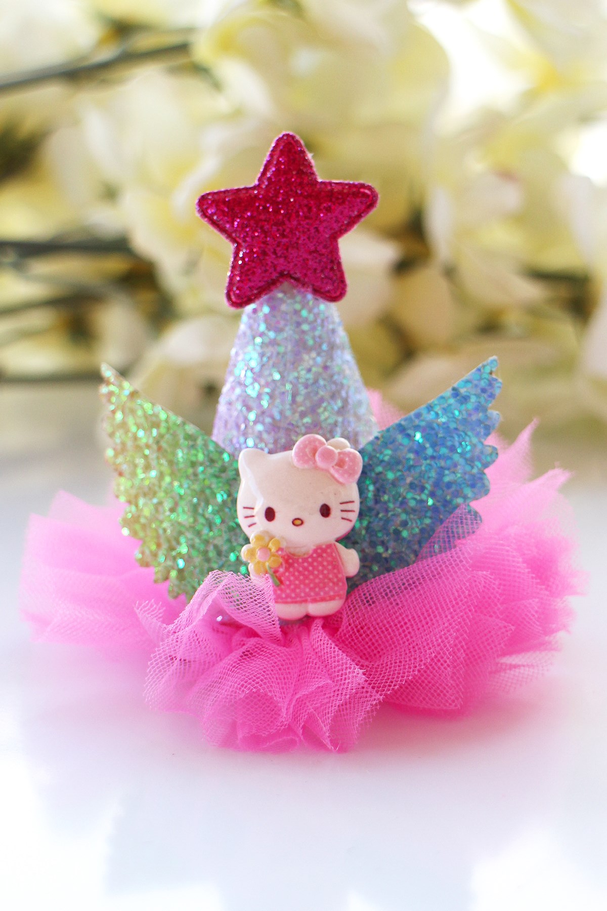 2'Lİ HELLO KİTTY SİMLİ PARTİ KIZ ÇOCUK TOKASI