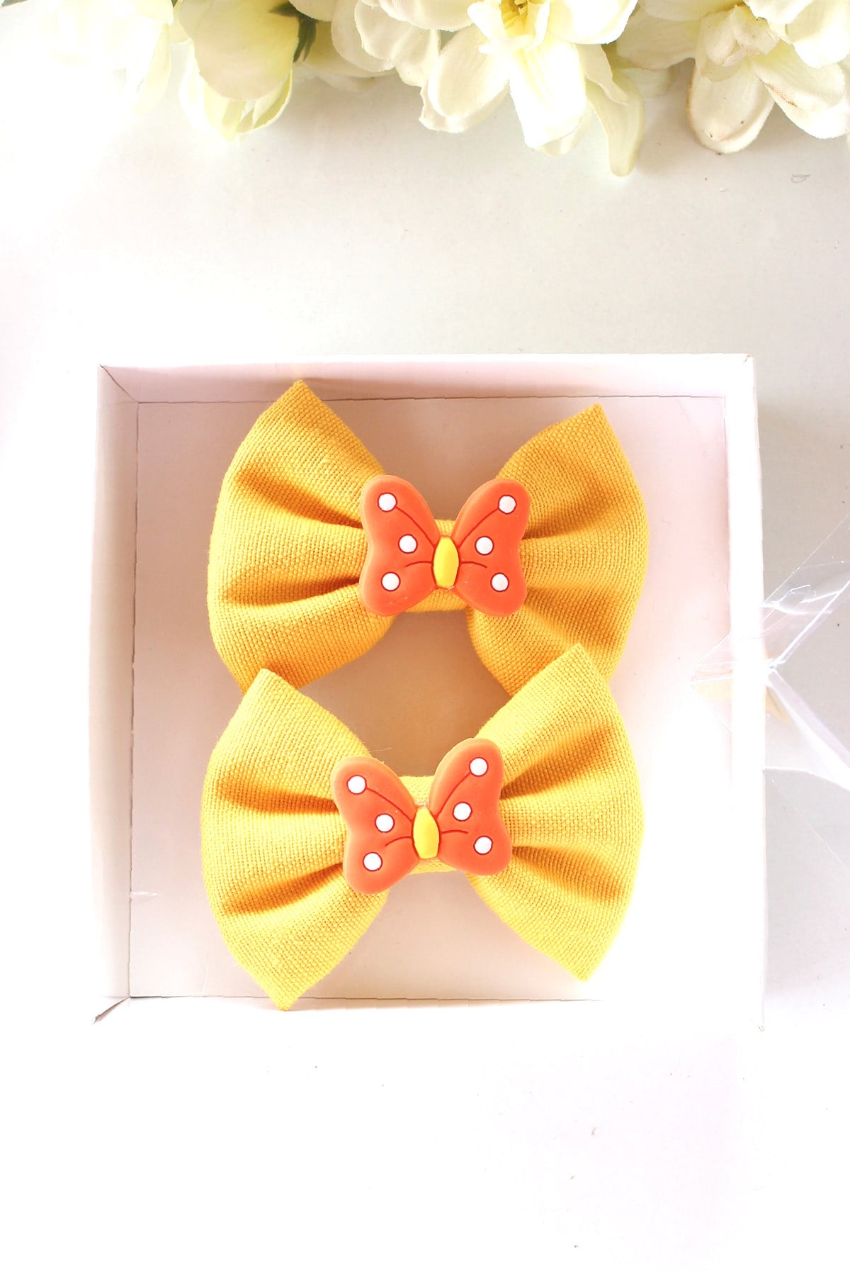 2'li Turuncu Minnie  Figürlü Toka