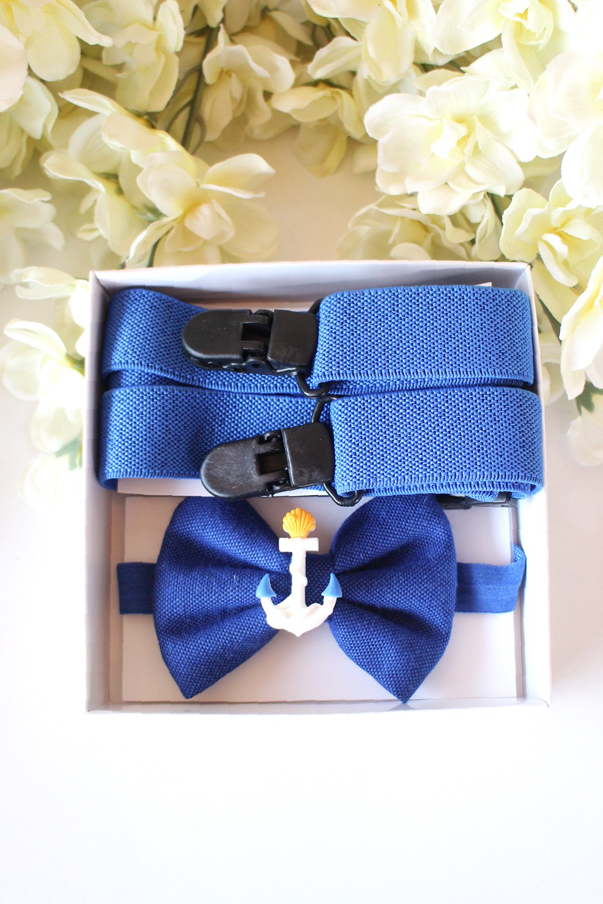 LACİVERT ÇAPA  FİGÜRLÜ PAPYON SET 