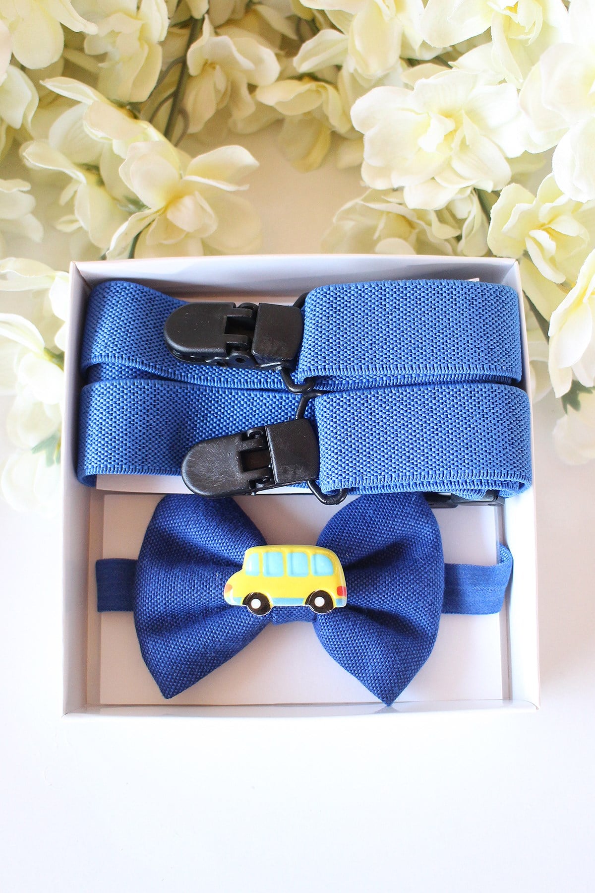 LACİVERT MİNİBÜS FİGÜRLÜ PAPYON SET 