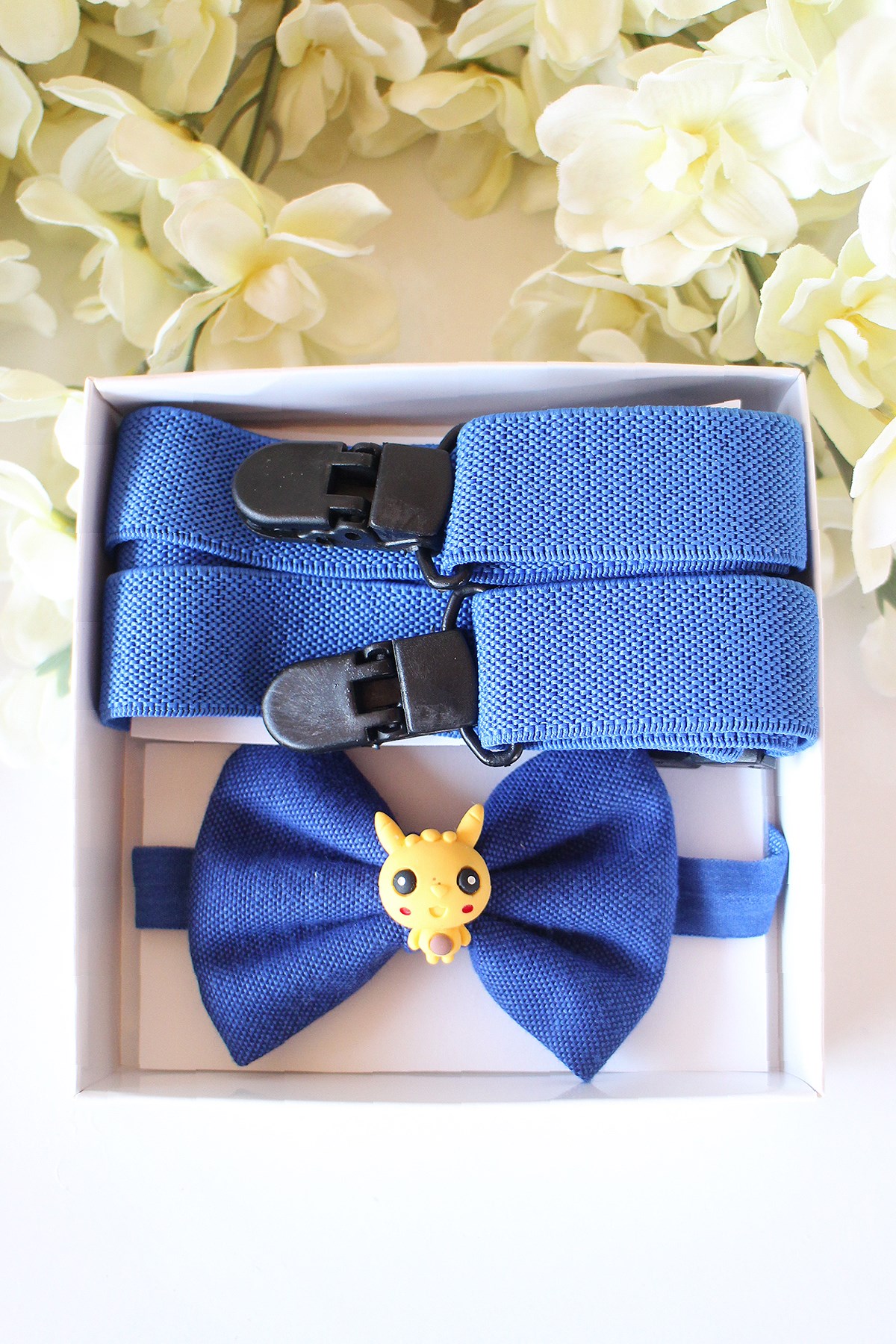 LACİVERT PİKACHU FİGÜRLÜ PAPYON SET 