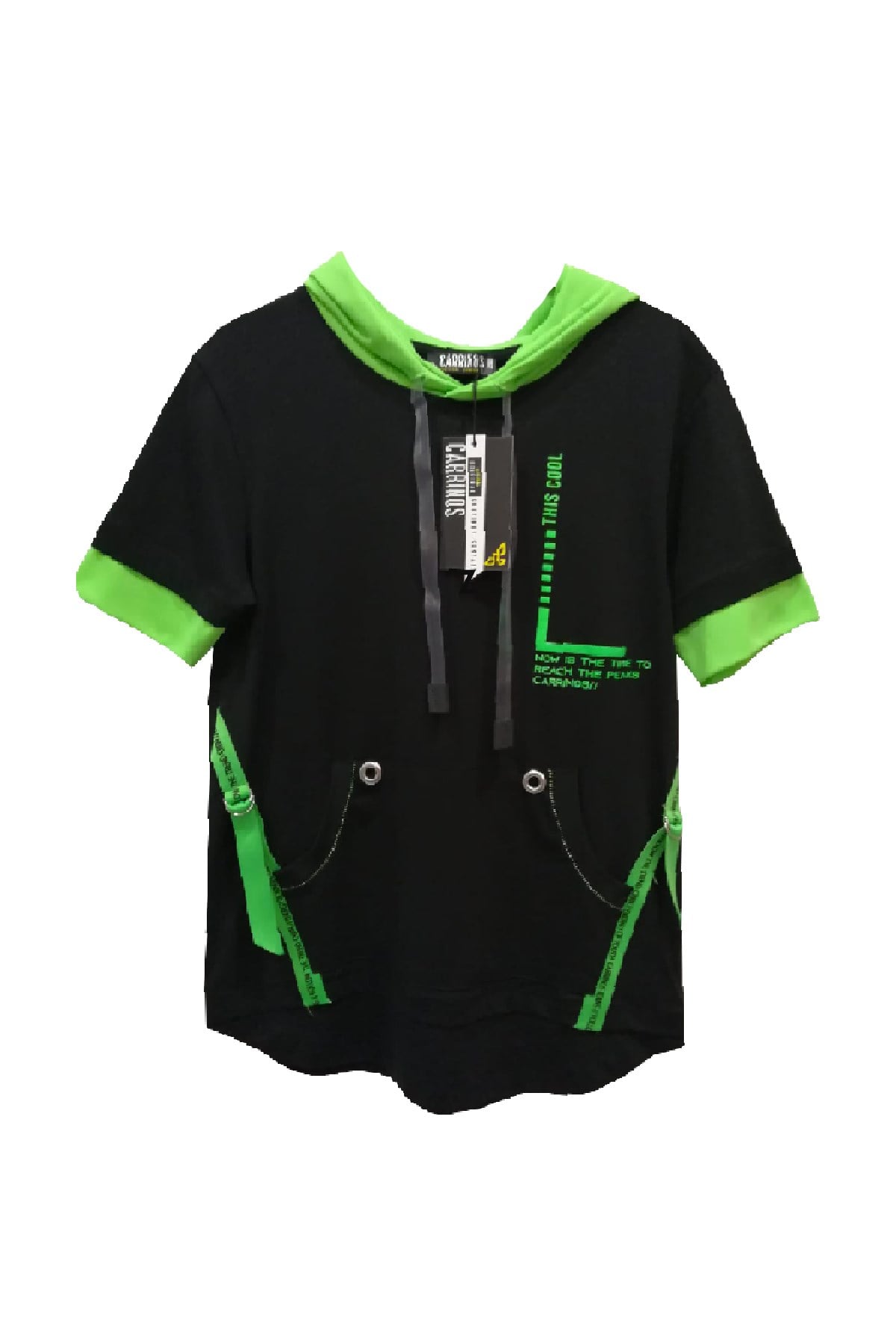 YEŞİL KAPÜŞONLU TİŞÖRT