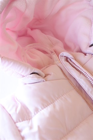 İÇİ POLAR PEMBE BEBEK MONT