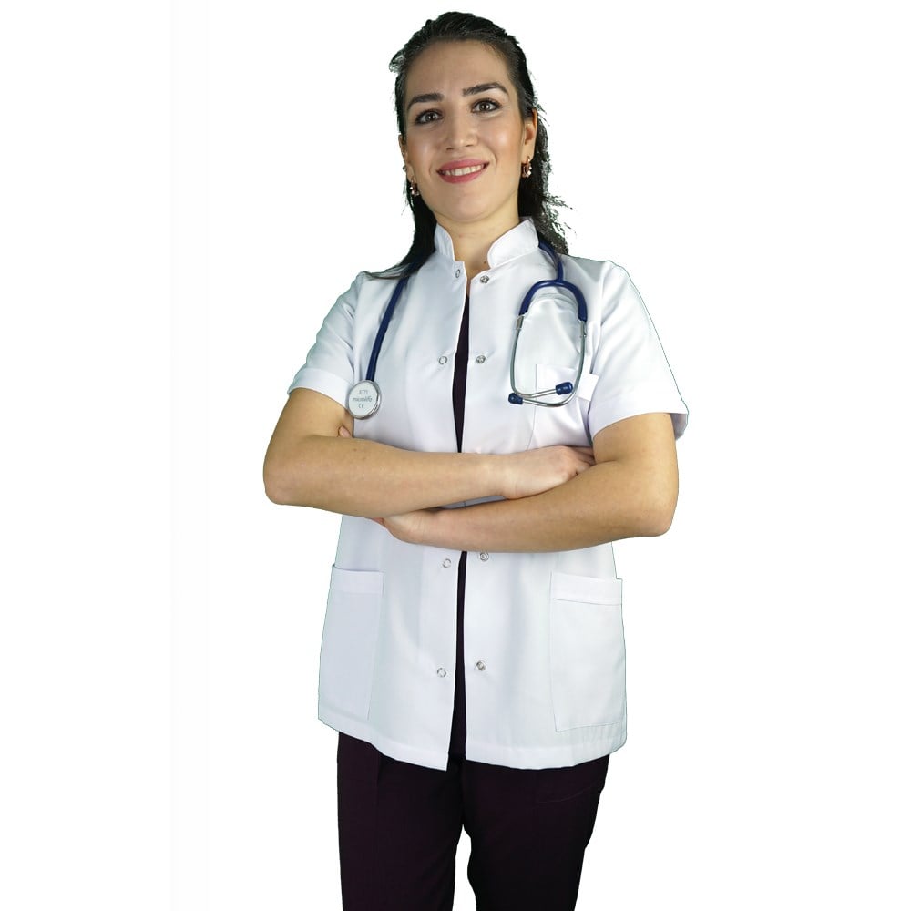 Hakim Yaka, Kısa Kollu Bayan doktor öğretmen Önlüğü
