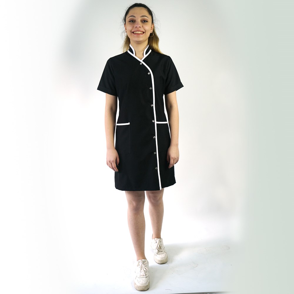 Helena Model Siyah Elbise Biyesi Beyaz