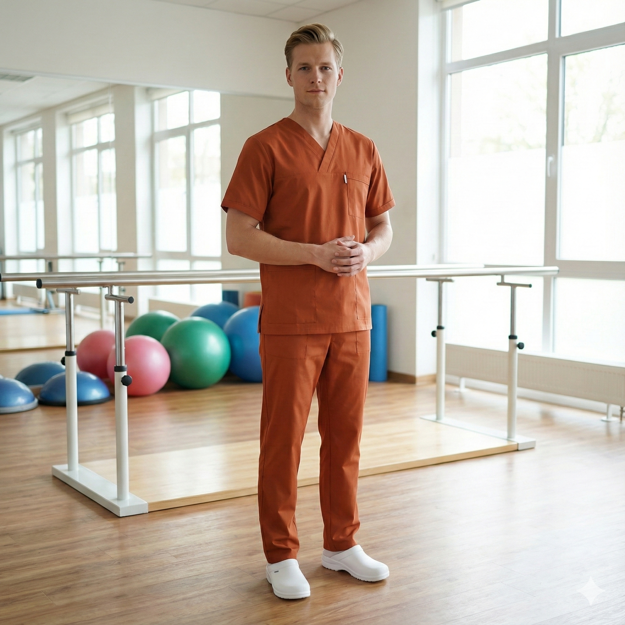 KİREMİT SOFT LİKRALI V YAKA DOKTOR HEMŞİRE SCRUBS TAKIMAvicenna Erkek Forma Takımı Alpaka Kumaş Scrubs Bay Bayan Formalar