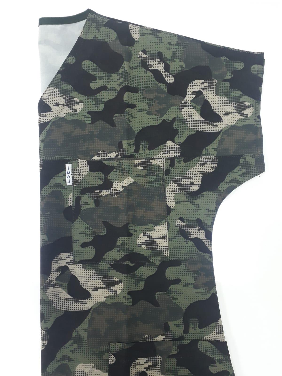 Likralı Kamuflaj desen Bayan yarasa model üstDesenli Forma Takımları