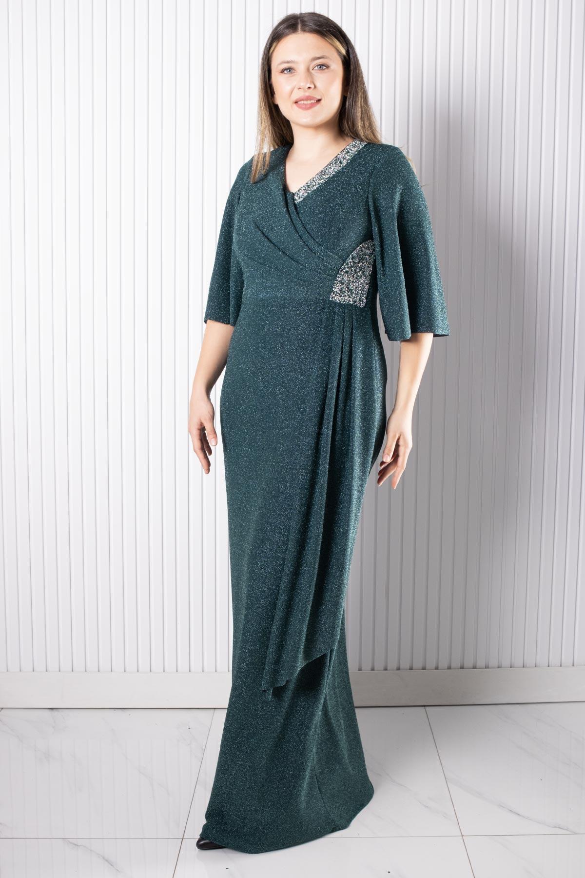 Taş Baskı Detaylı Abiye