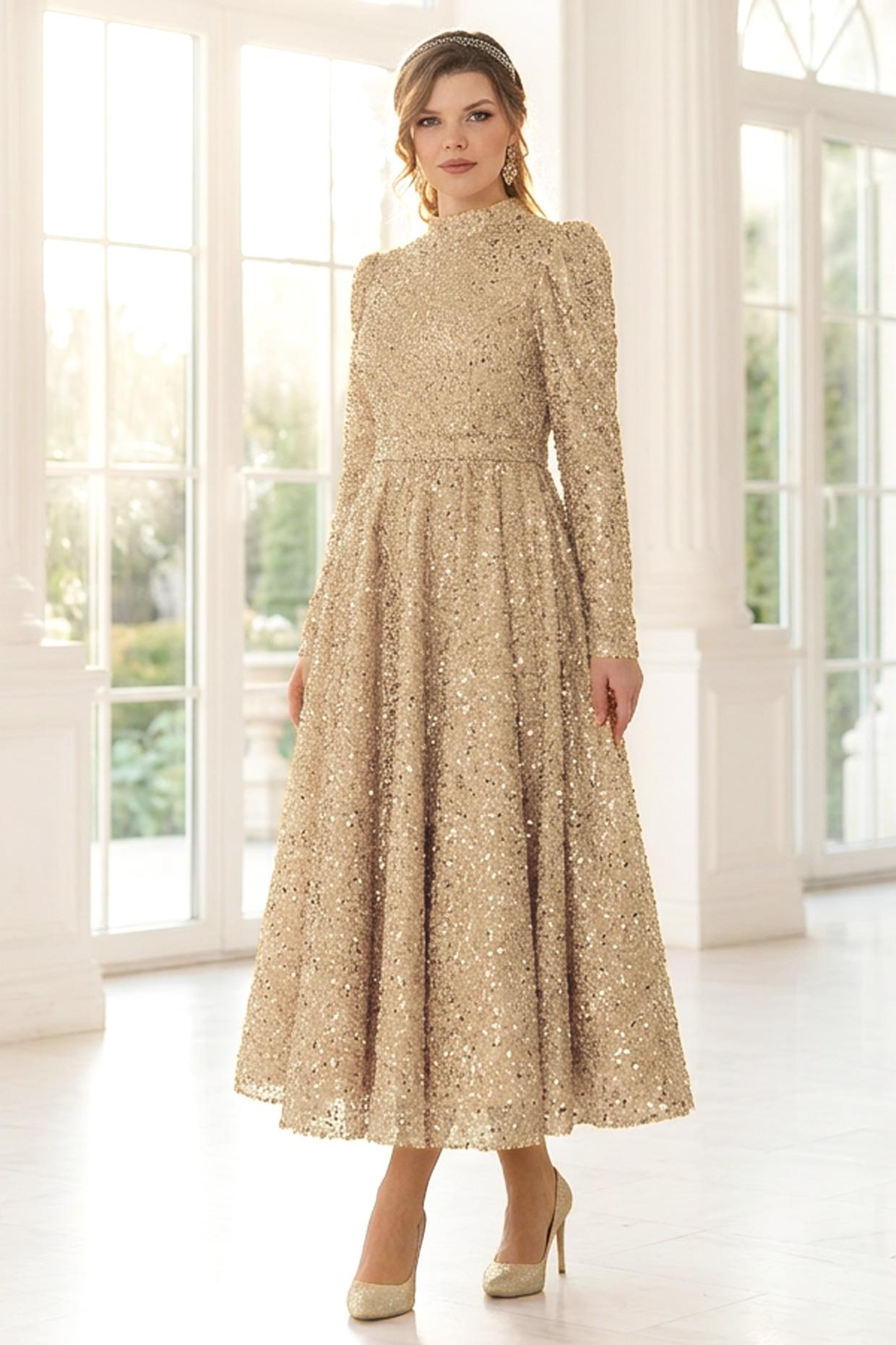 Çalıkuşu Abiye Gold AHN244