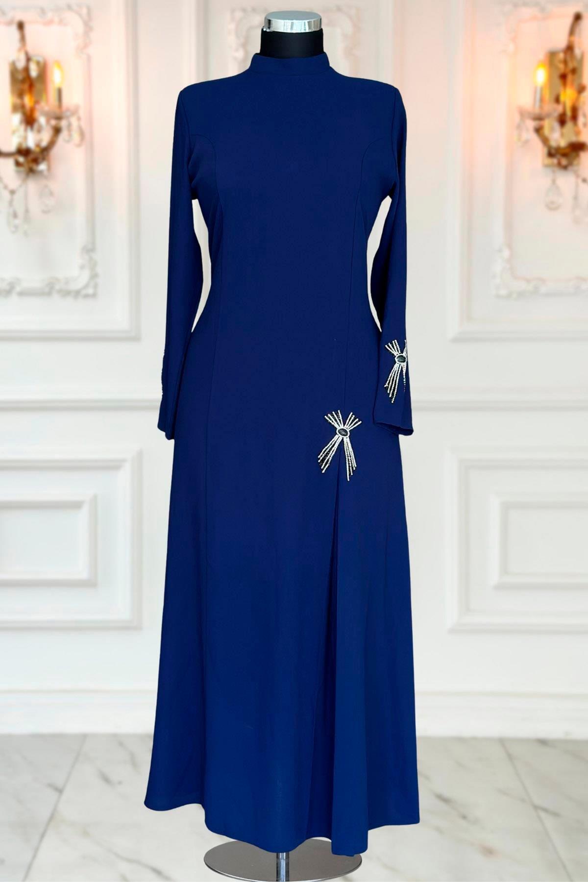 Tuay Abiye Lacivert AMH1076