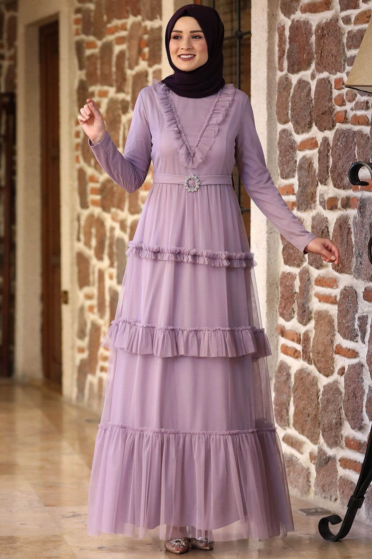 Şenay Abiye Lila AMH784AMH784-LİLAAmine Hüma